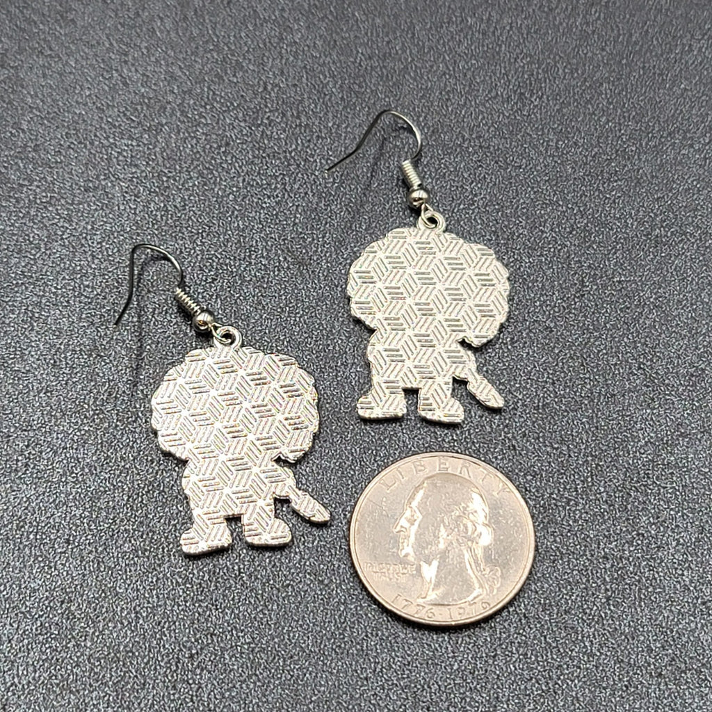 Chuckie Pierced Earrings Enamel Childs Play Horror Movie Dangle 1.25" 
