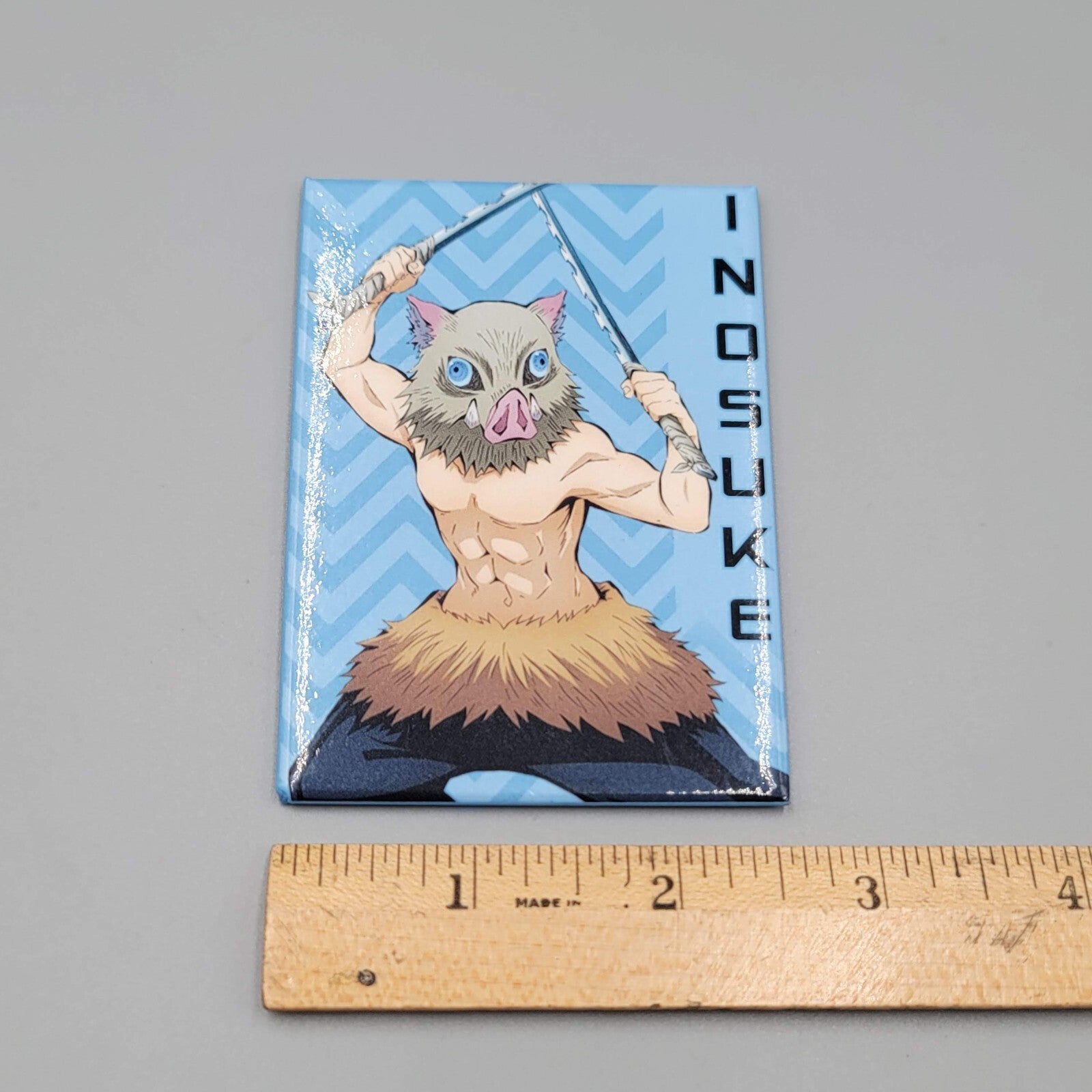 INOSUKE Refrigerator Locker Magnet Demon Slayer 3.5" x 2.5"