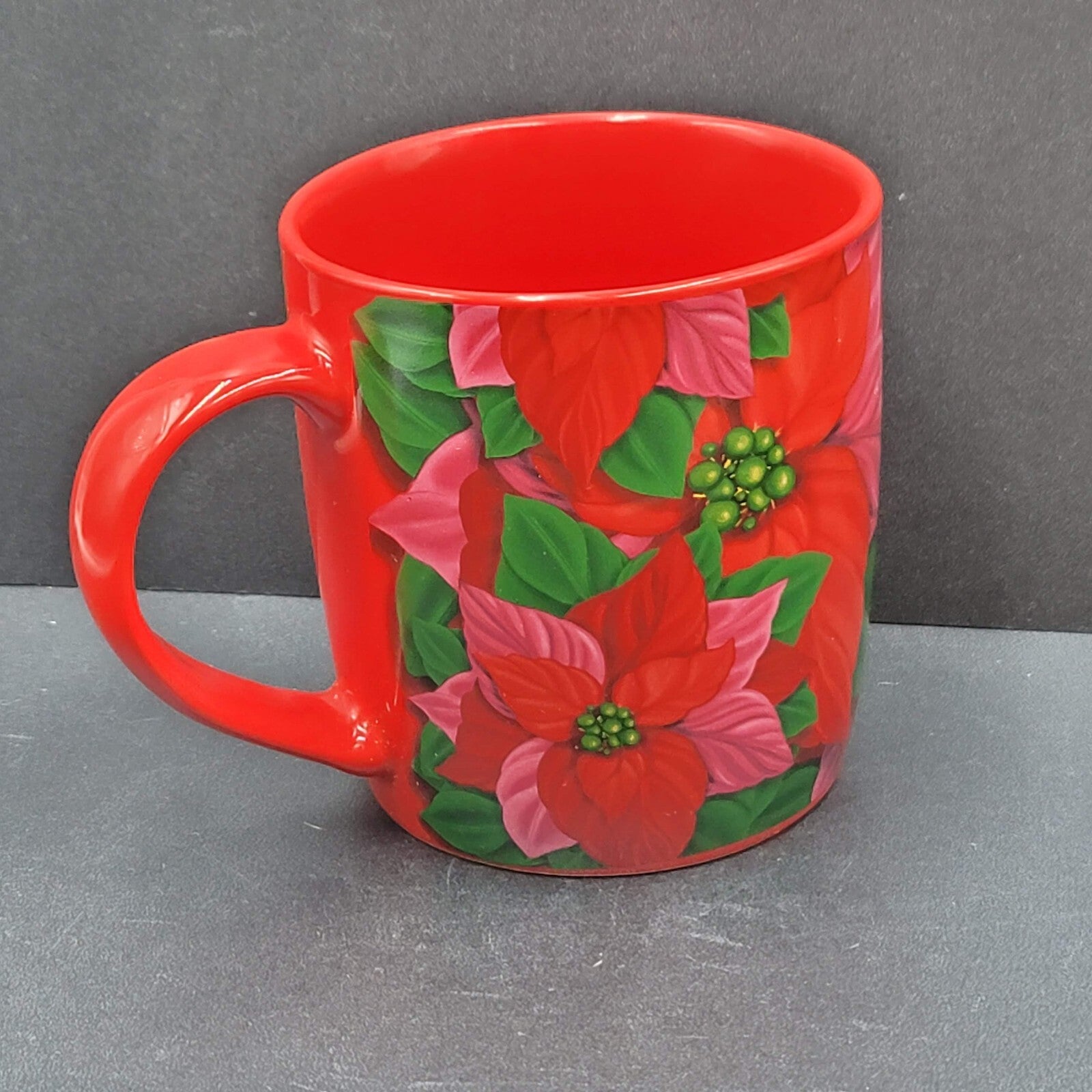 Starbucks Holiday 2020 Green Mermaid Logo Coffee Mug 12 Fl Oz Red Cup Poinsettia
