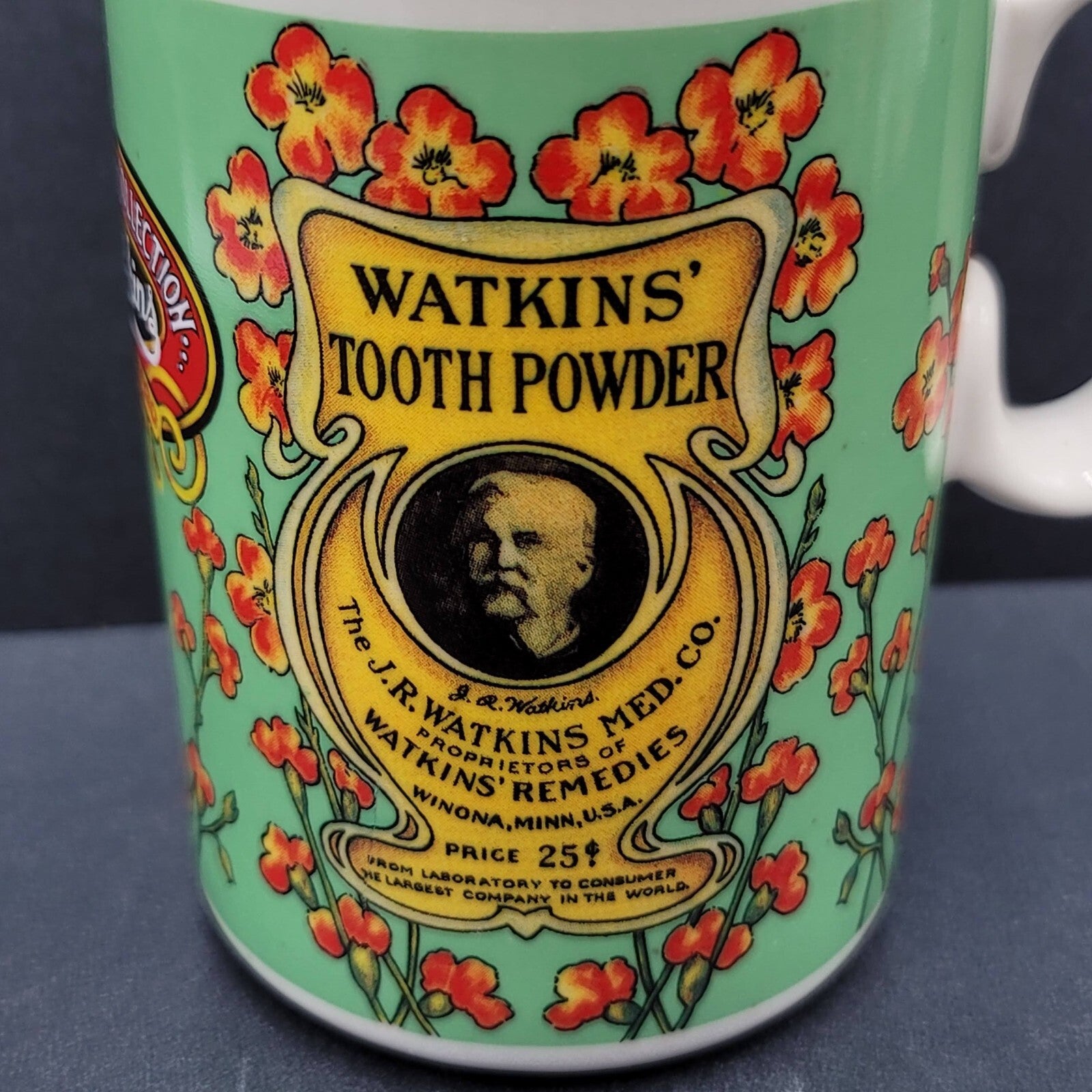 Watkins Tooth Powder Coffee Mug Heritage Collection 1992 Vintage Collectable