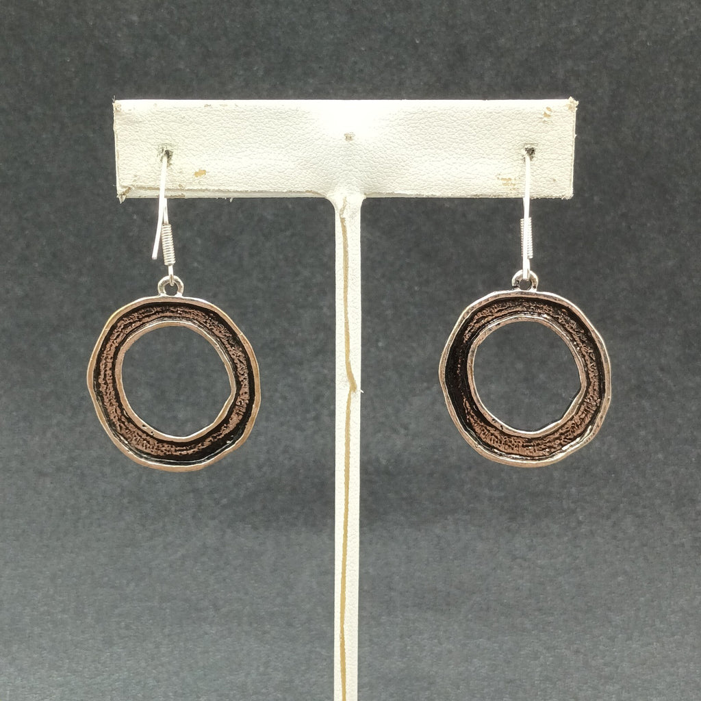 Pierced Earrings Silver tone Inspirational "Believe Only Fear Not" Dangle 1"