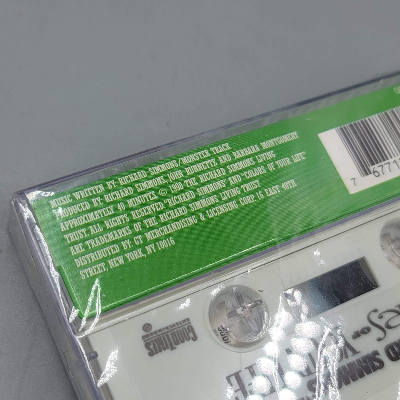 Vintage Richard Simmons Colors Of Your Life Cassette Tape 1998 Fitness Audio