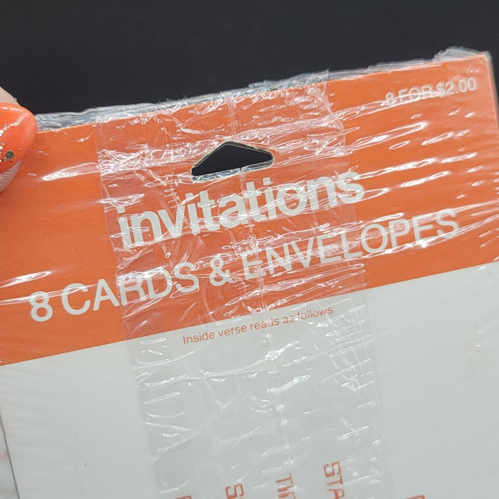 Vintage 16 Party Invitations Space Theme Two packs of 8 sealed American Greeting