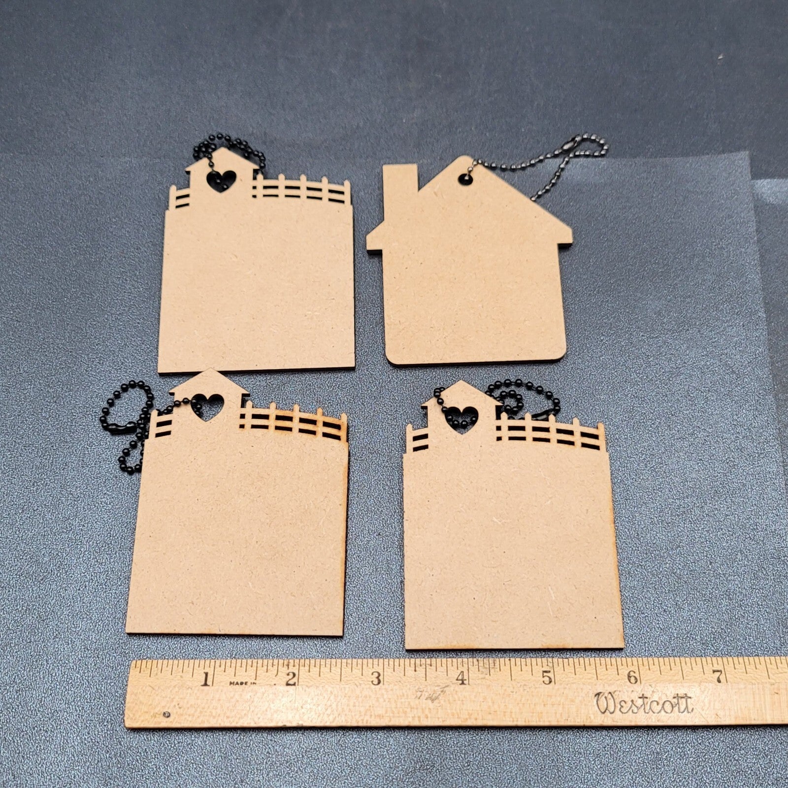 Wine Bottle Wood Gift Tags Lot of 4 PAIRS WELL WITH A NEW HOME