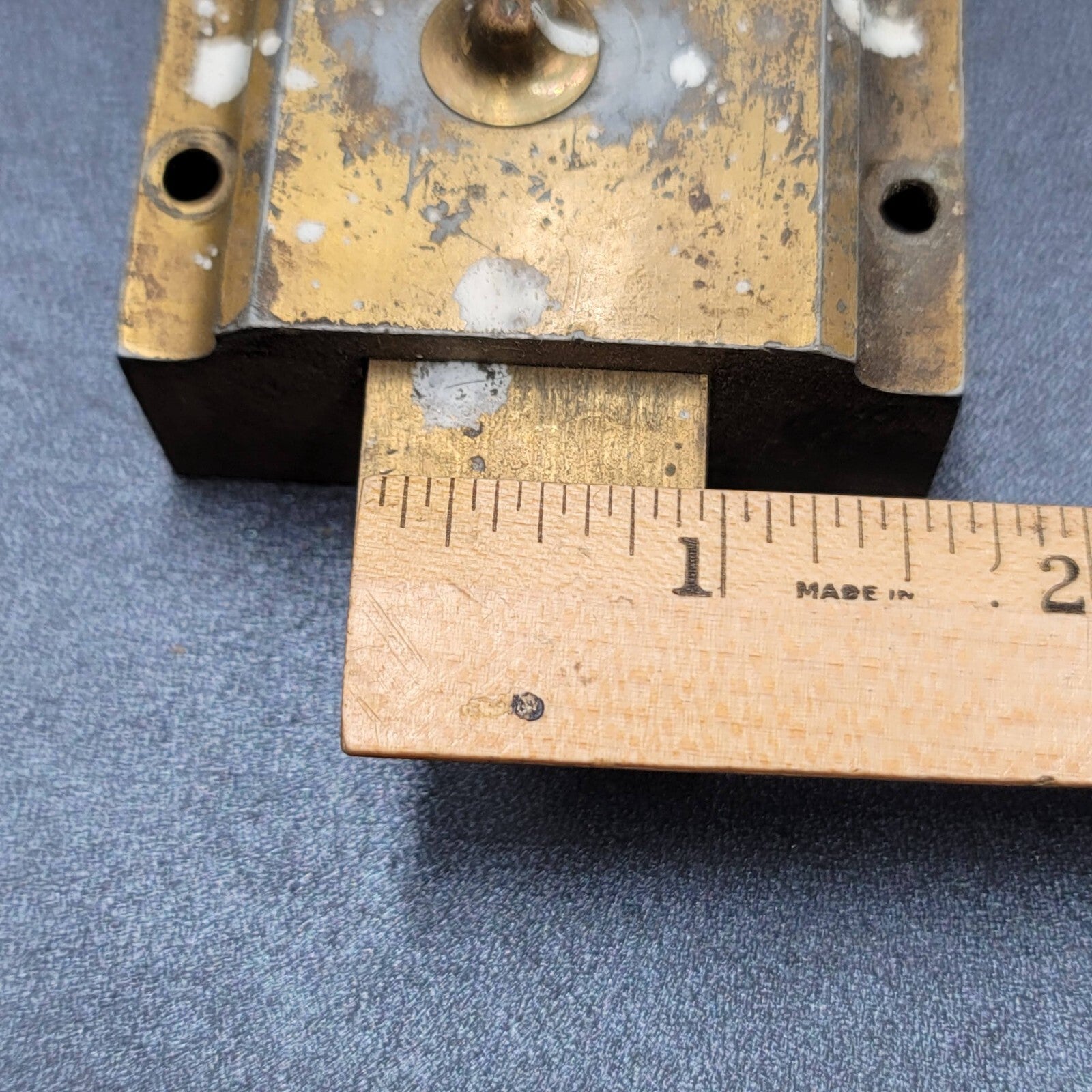 Vintage WARDS Surface Rim Night Latch No Keeper Reclaimed Salvage WORKS
