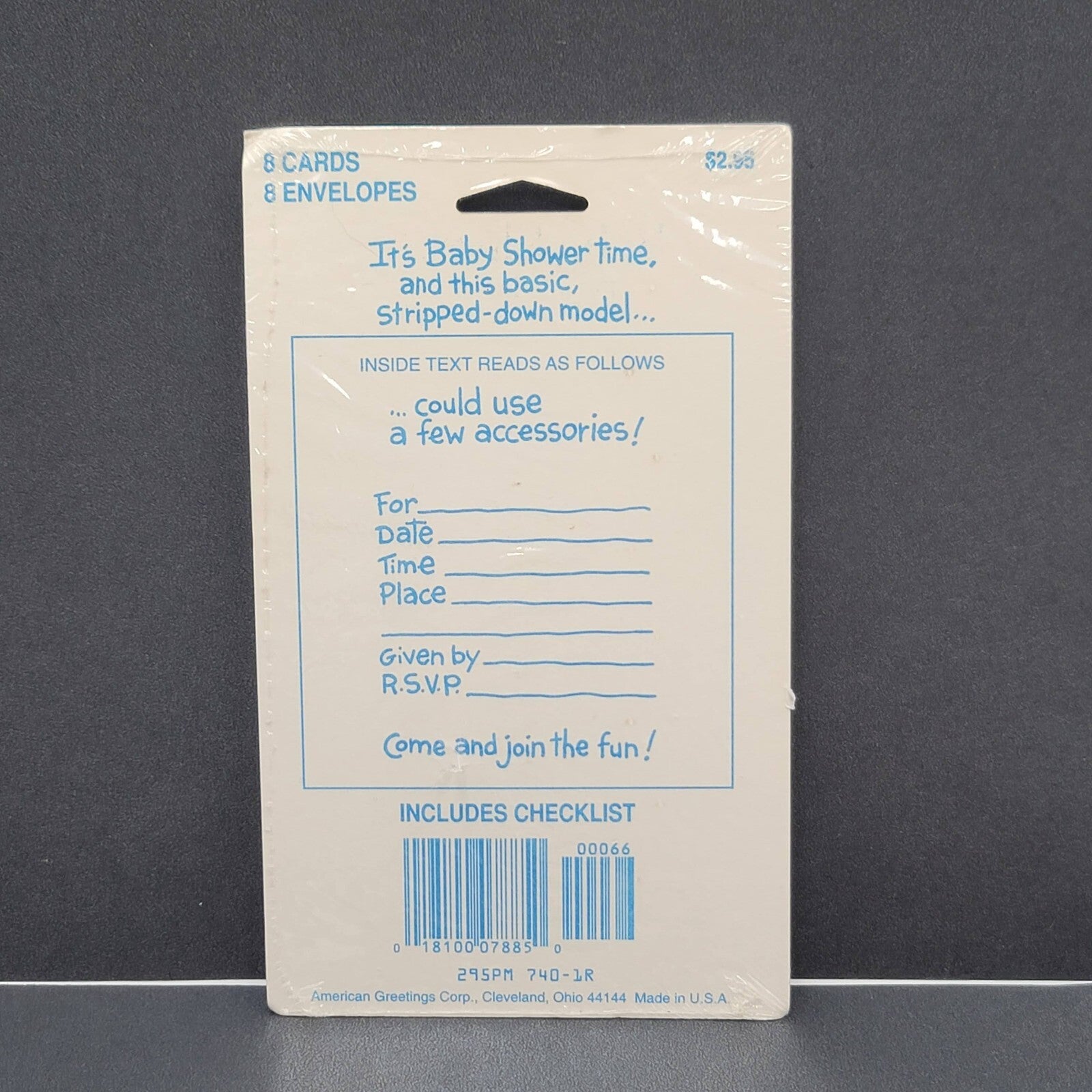 Vintage American Greetings Baby Shower NOS Sealed