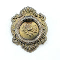Vintage Steel Drawer Pull Handle Salvage Hardware SINGLE ONLY 2 1/2" x 2". 0014