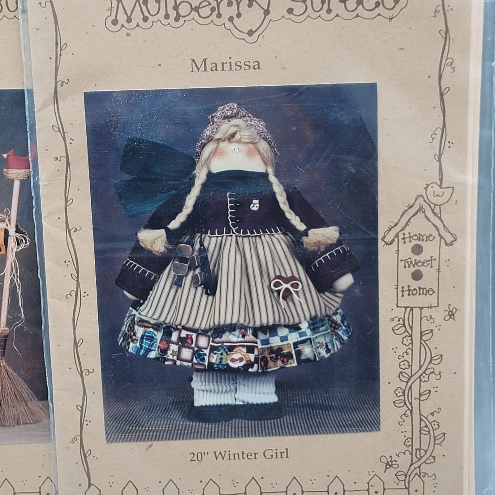 Mulberry Street Stitchery Embroidery 3 Patterns Bunny Snowman Winter Girl