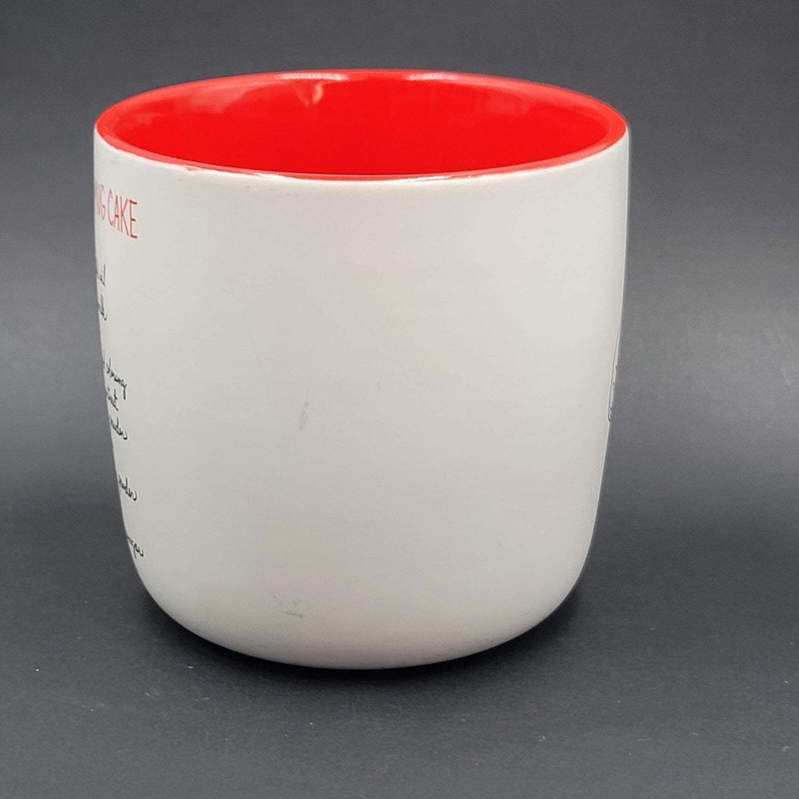 About Face Designs Coffee RECIPlease Coffee Mug Cake Cup Red 15 oz