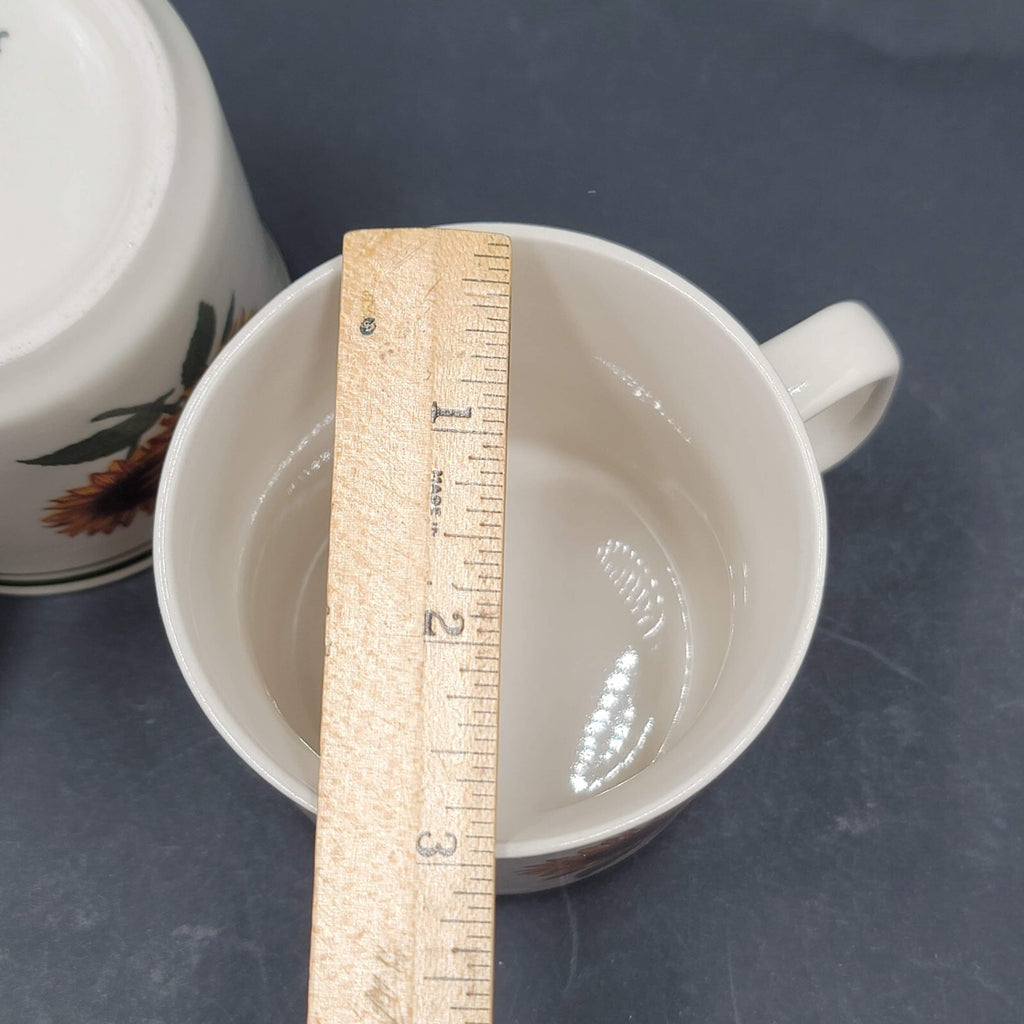 Vintage Gibson Housewares Cottage Sunflower Cup Mug Set of 2