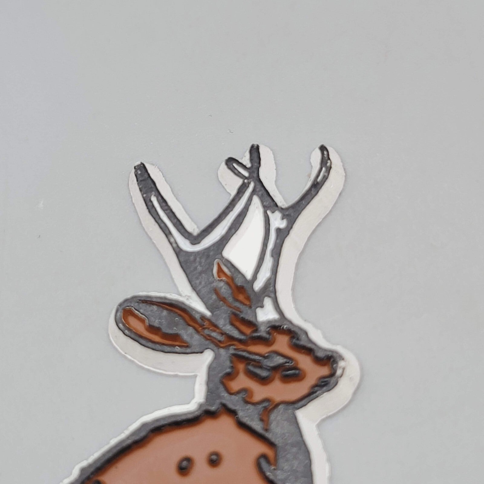Vtg Jackson Hole WY Rubber Refrigerator Magnet Jackalope Travel Souvenir
