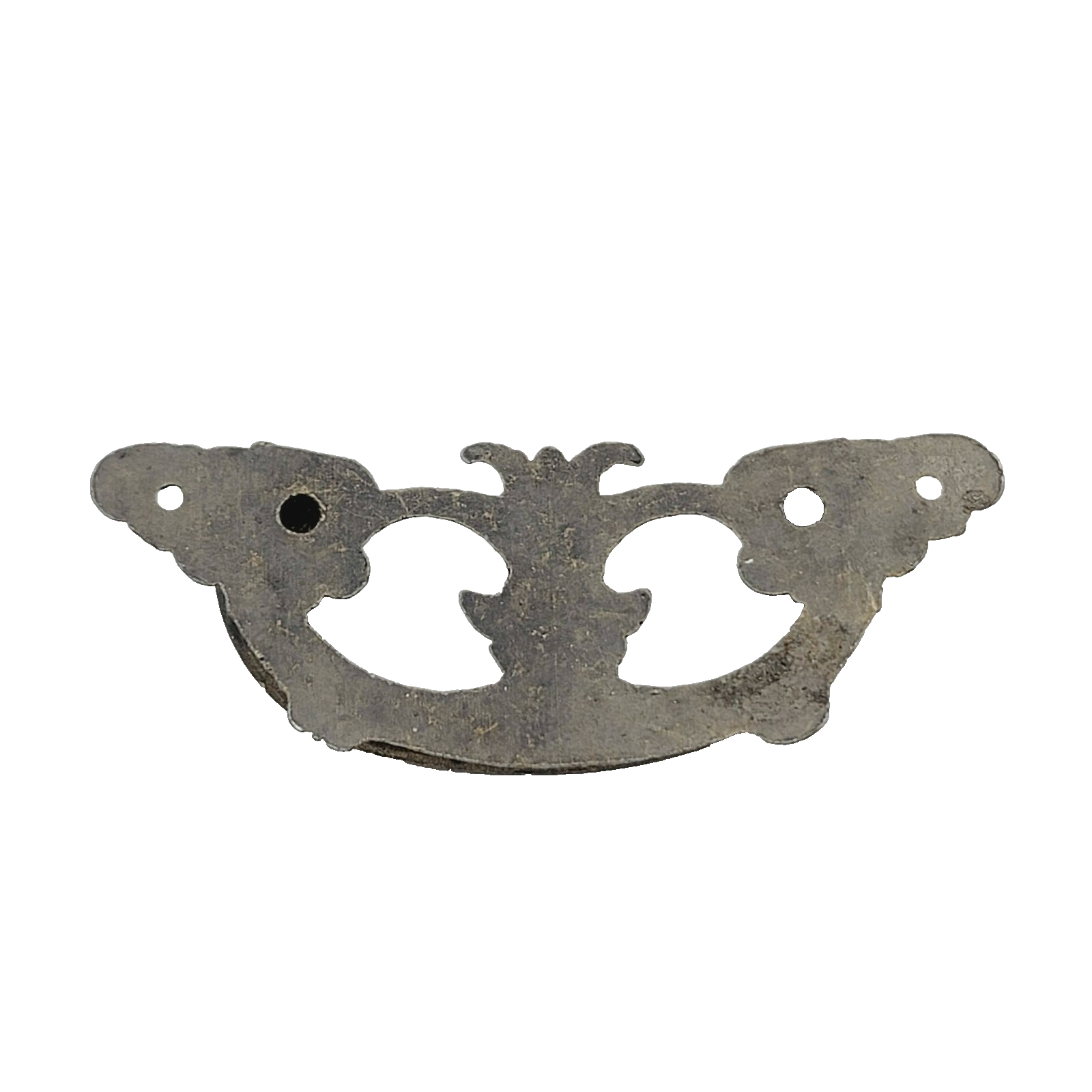 Vintage Drawer Pull Bail Handle Solid Brass 3 1/4" x 1 1/4" holes 1 3/4" 