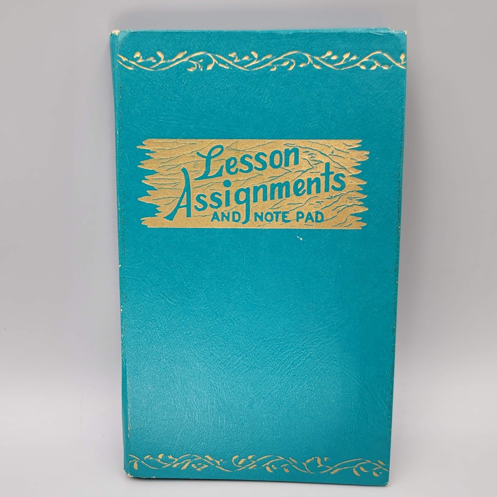 Vintage Blue School Lesson Assignments And Notepad 1935 TEACHER GIFT