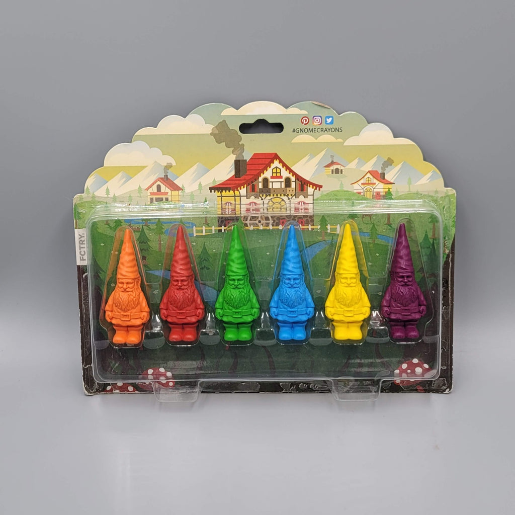 Set Of 6 Bavarian Gnome Crayons Jailbreak Toys By FCTRY Super Cute New In Pkg
