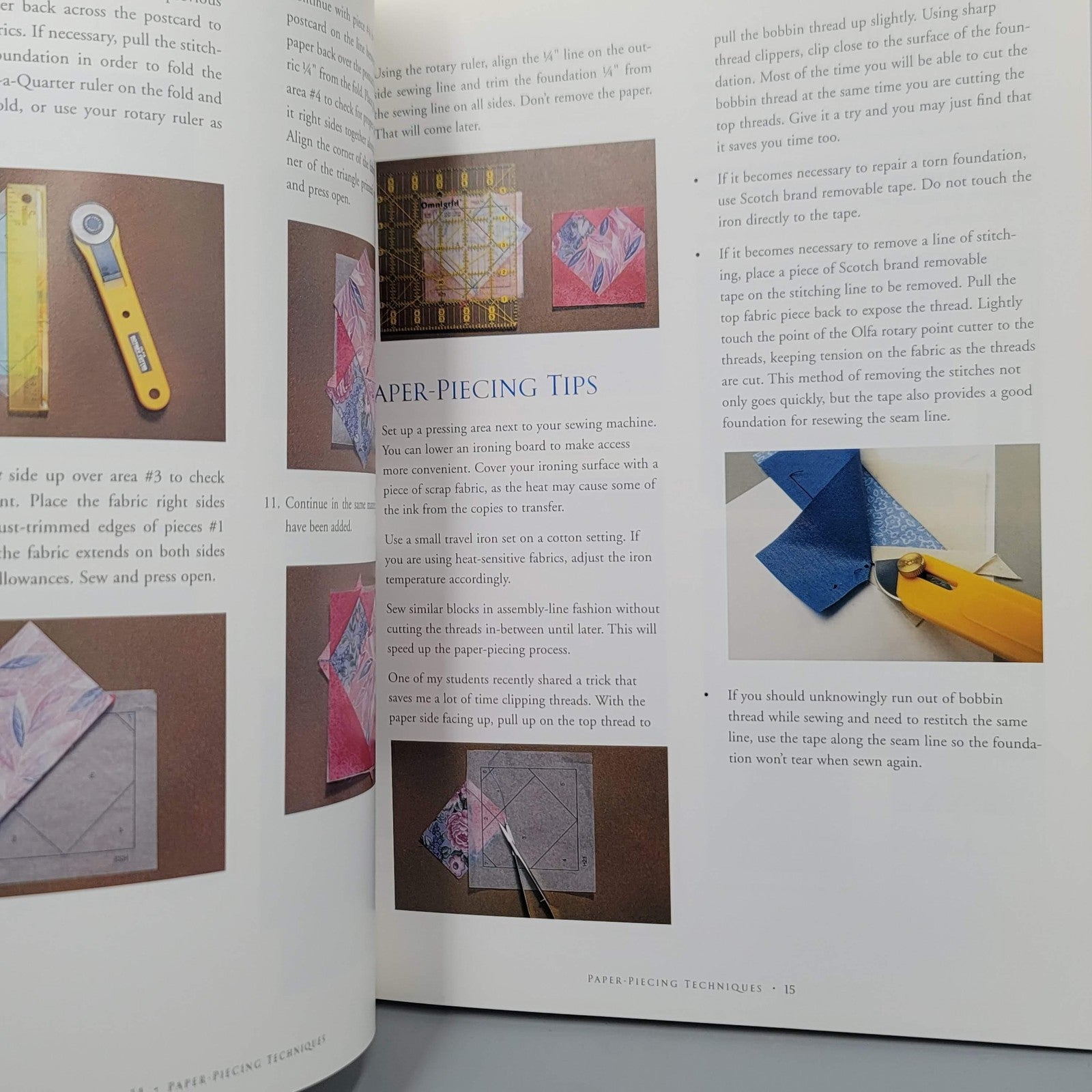 Easy Paper-Pieced Baby Quilts by Carol Doak Quilt Pattern Book Softcover Craft