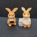 Vintage Midwest Of Cannon Falls Miniature Bunny Rabbit Pair Easter Spring