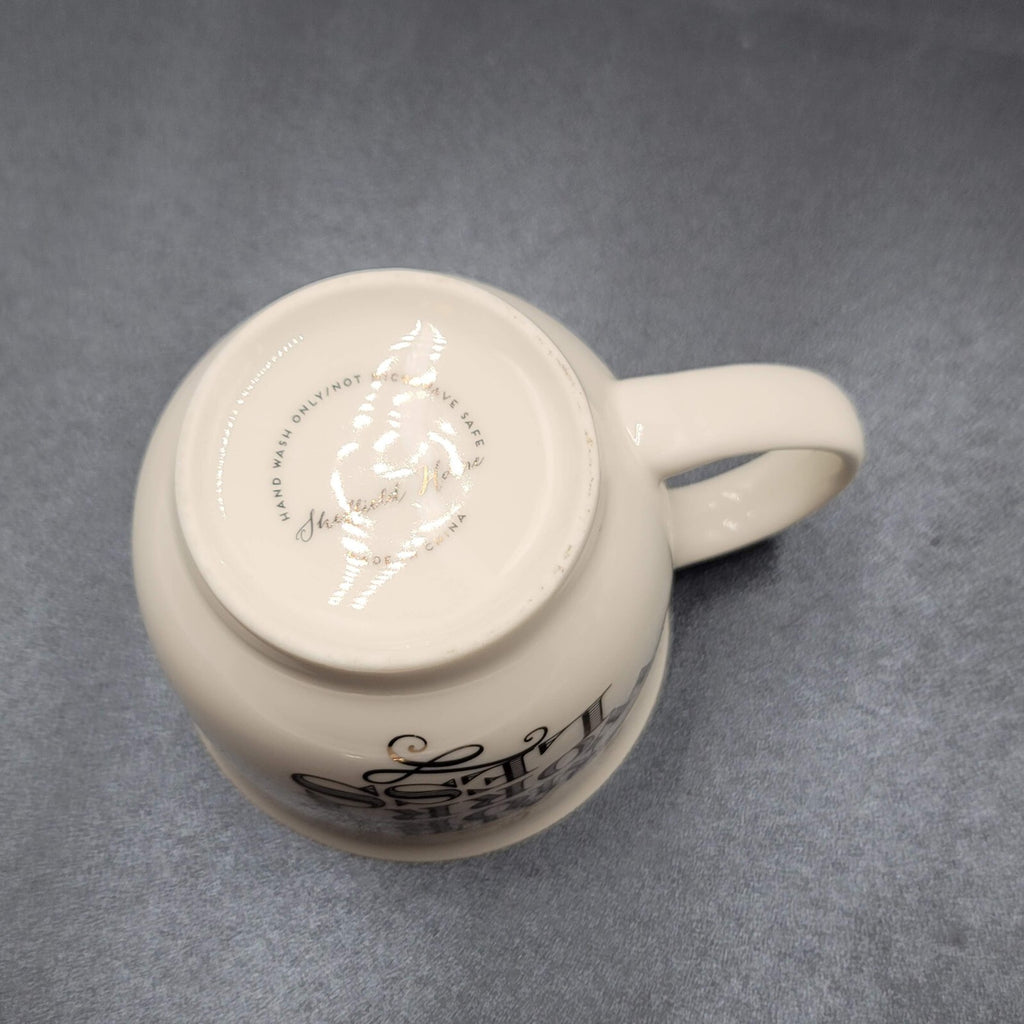 Sheffield Home Ceramic Coffee Mug Yea Cup LAUGH MORE WORRY LESS