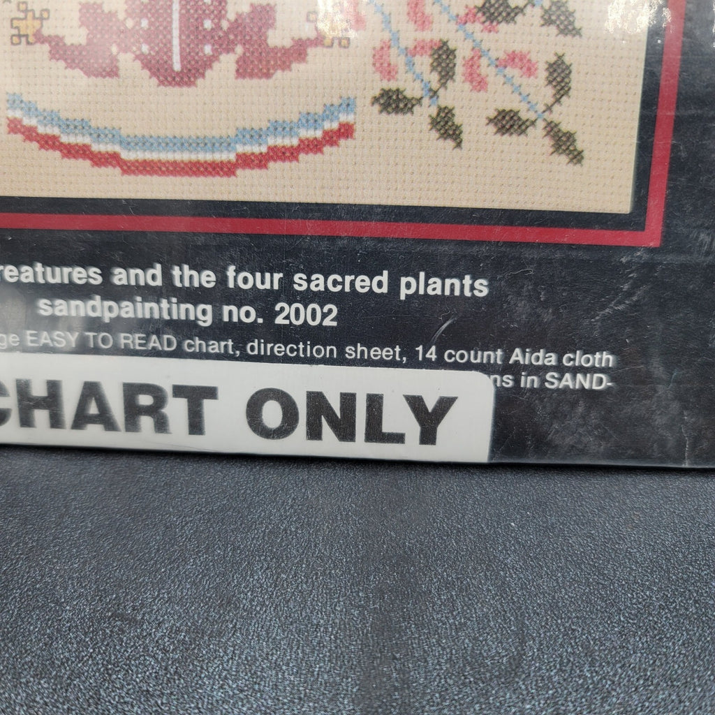 Canyon crafts Cross Stitch Kit Water Creatures Four Sacred Plants Sandpainting