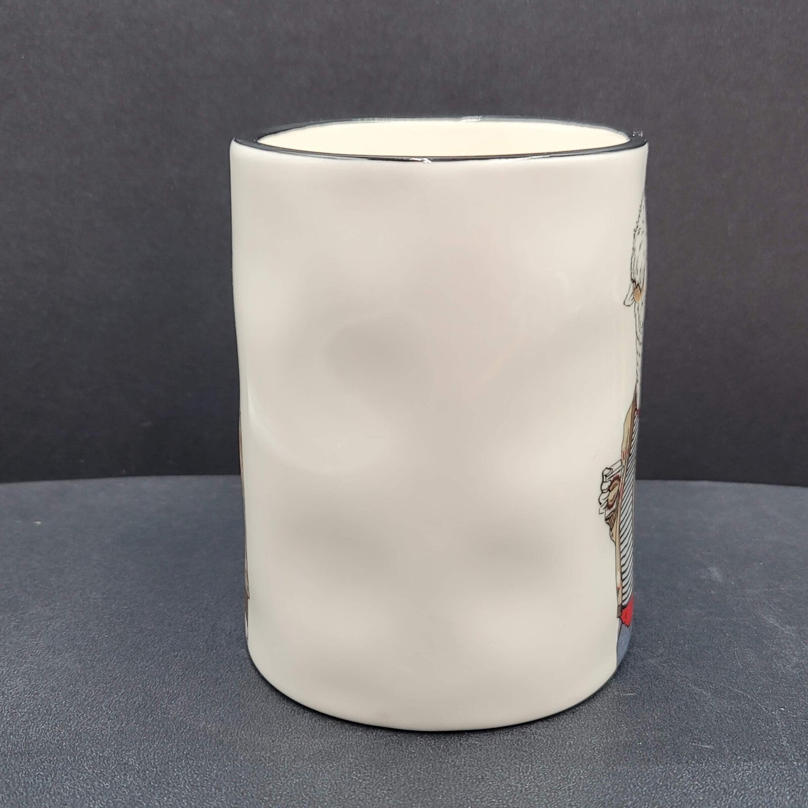Signature Stoneware Llama Hipster Animal Coffee Mug 14 oz Cup
