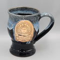 2013 Pleasure Faire Renaissance Festival  Blue Drip Pottery Goblet Mug