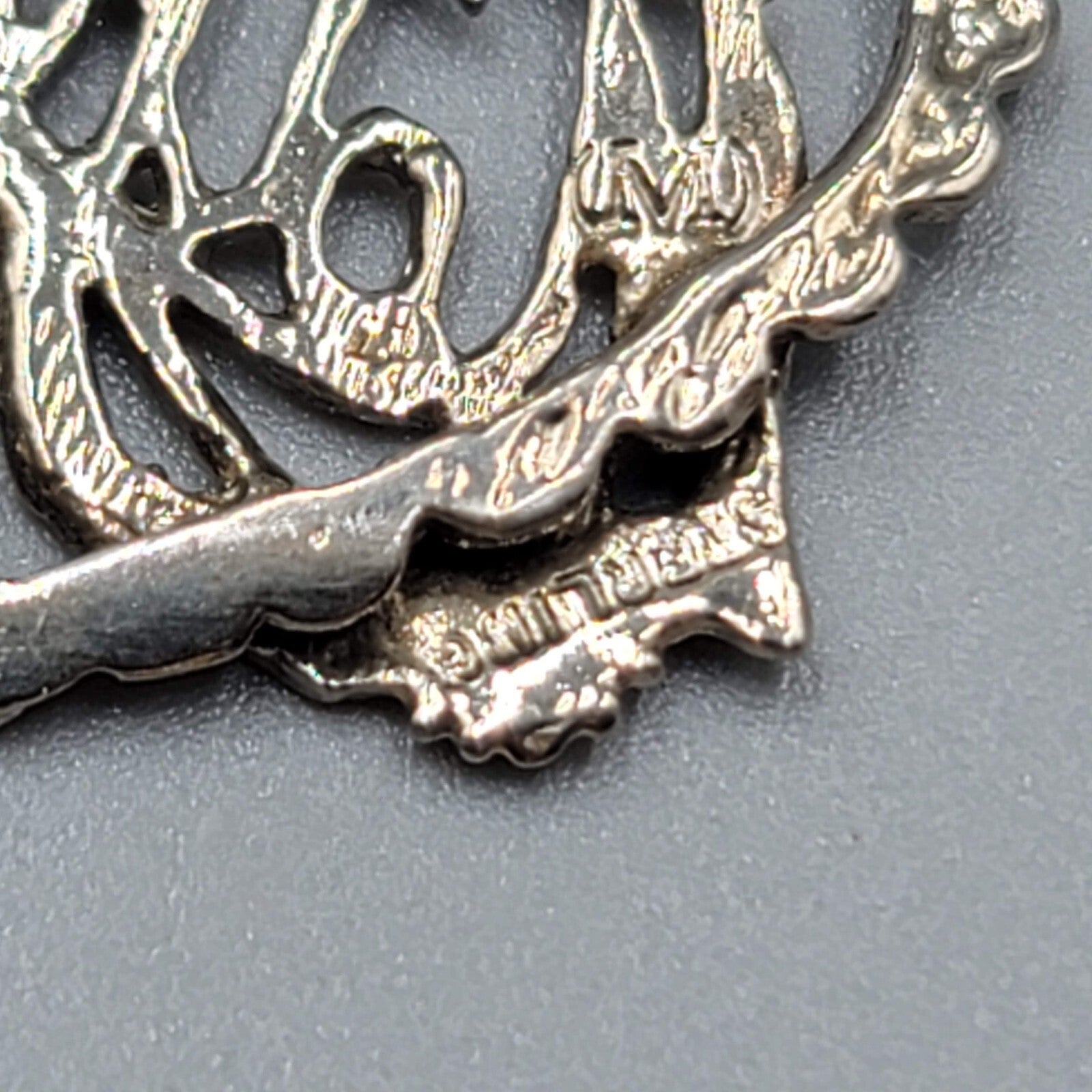 Vintage Sterling Silver Mother Pendant Necklace 18" Chain Mothers Day Gift