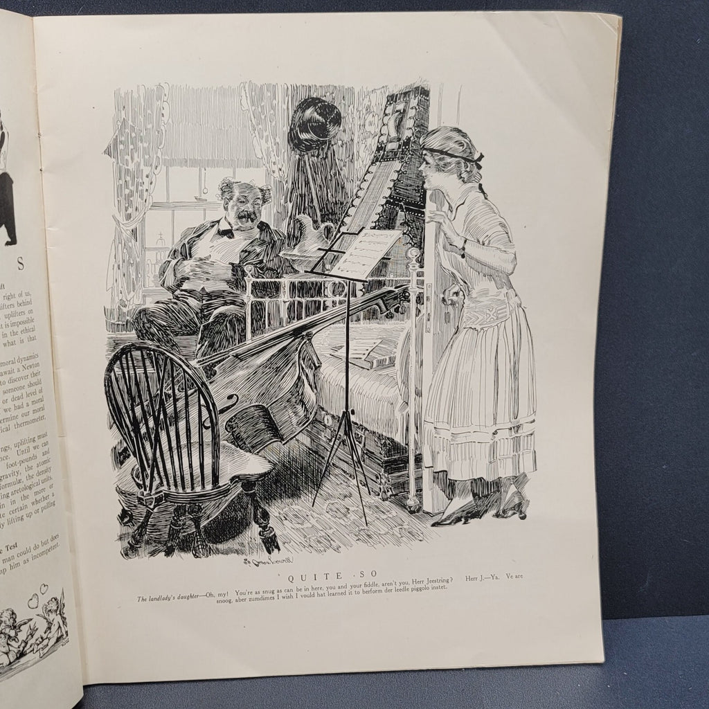 Antique Judge Humor MAGAZINE Good Night Nurse Kissing Jan 22 1916