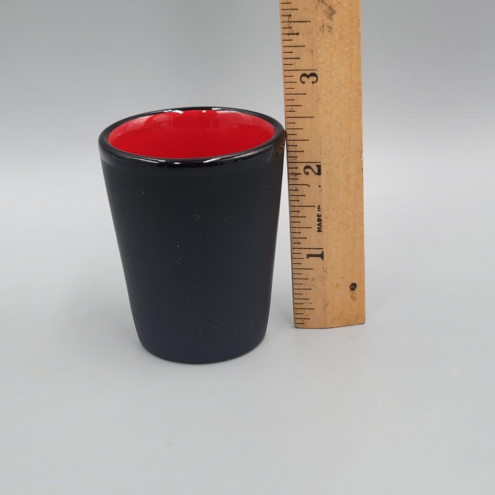 New Mexico Friends of NRA Black Red Shot Glass 2 oz