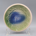 Vintage Collectible Plate Megeo Speen Skater Green Blue 5.5"