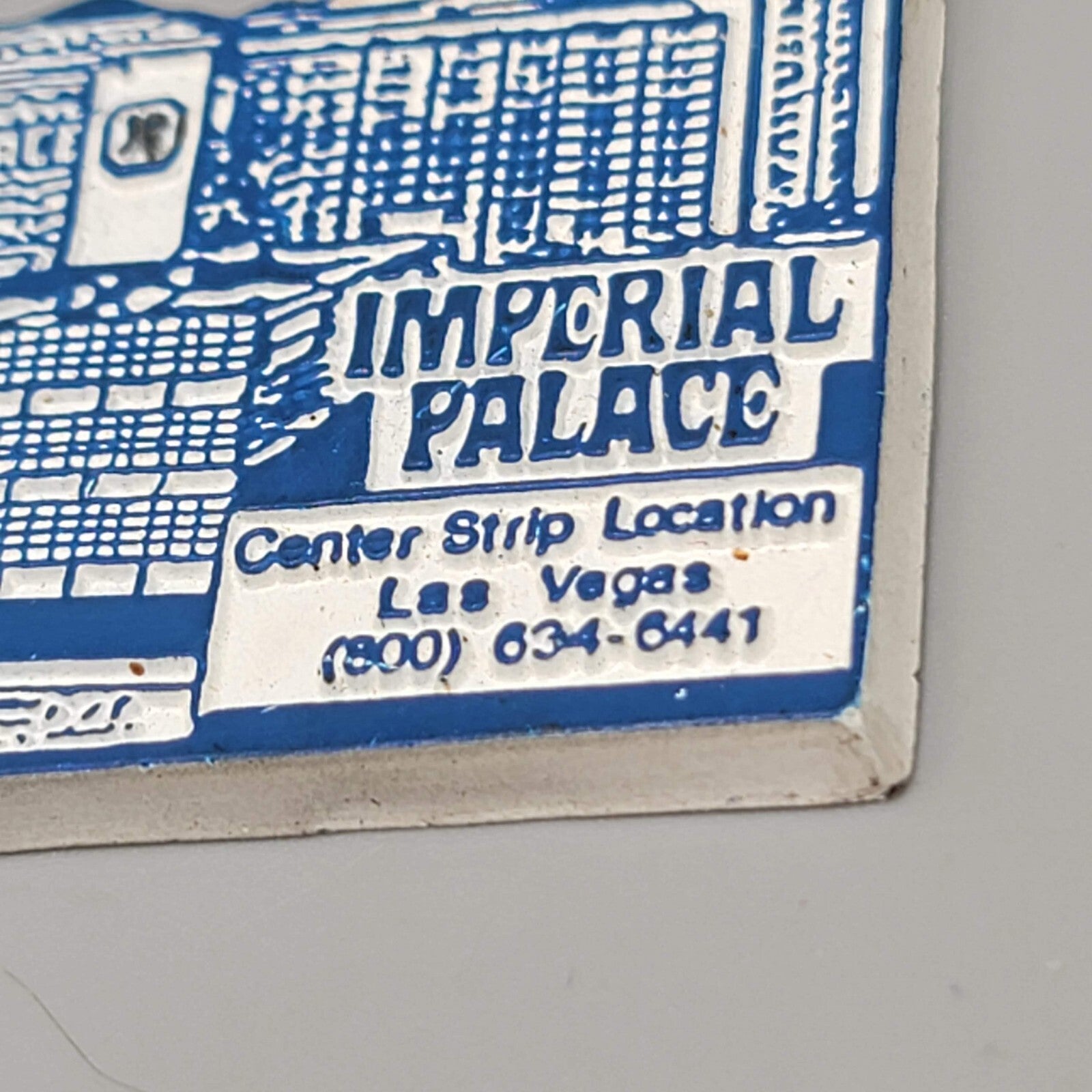 Vintage Imperial Palace Las Vegas Rubber Magnet Souvenir