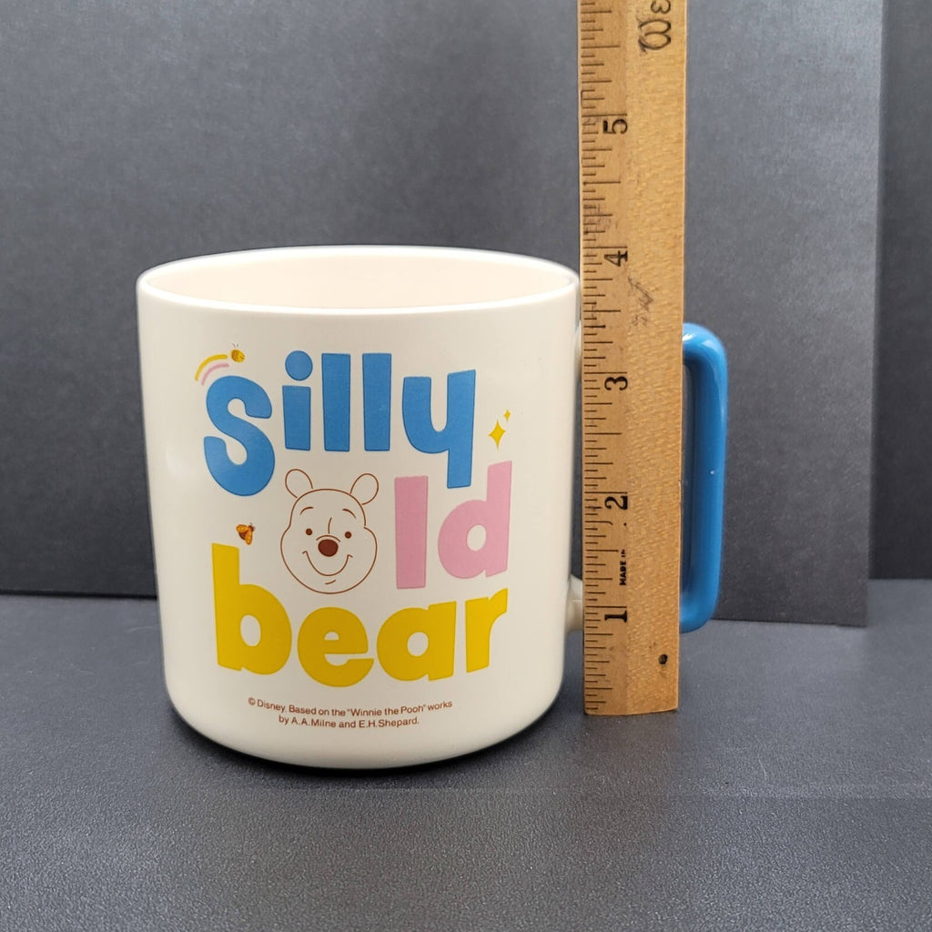 Disney Winnie the Pooh Coffee Mug Silly Old Bear White Blue Pink
