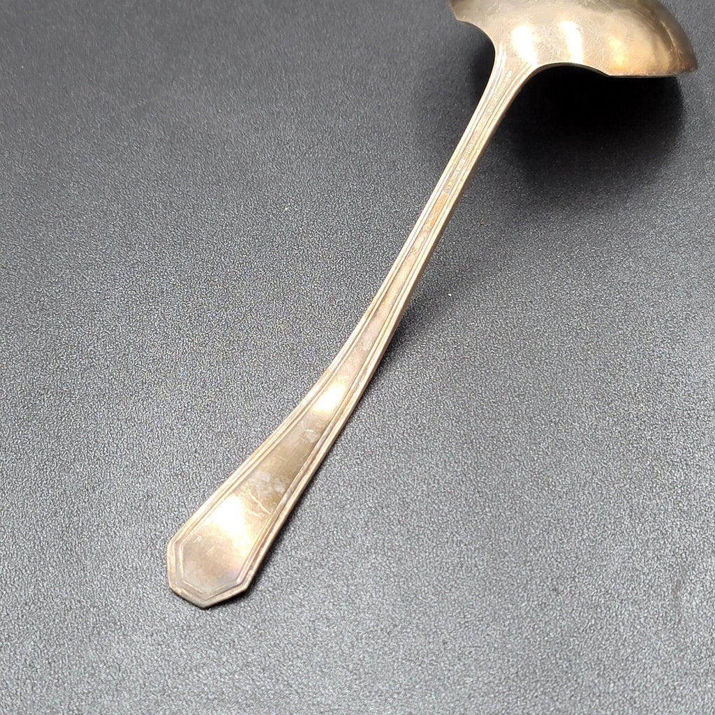 Vintage Wm Rogers Son AA Silver plate Set Serving Spoon Ladle 7.2"