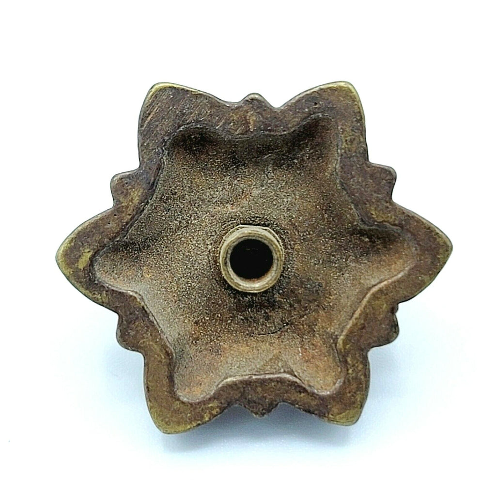 Brass Rosette For Drop Bail Pull Repair SINGLE Salvage Drawer Hardware Reclaim