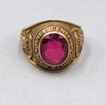 1958 Hale Center High School 10k Gold Class Ring Owls 9.5g L.G. Balfour Co