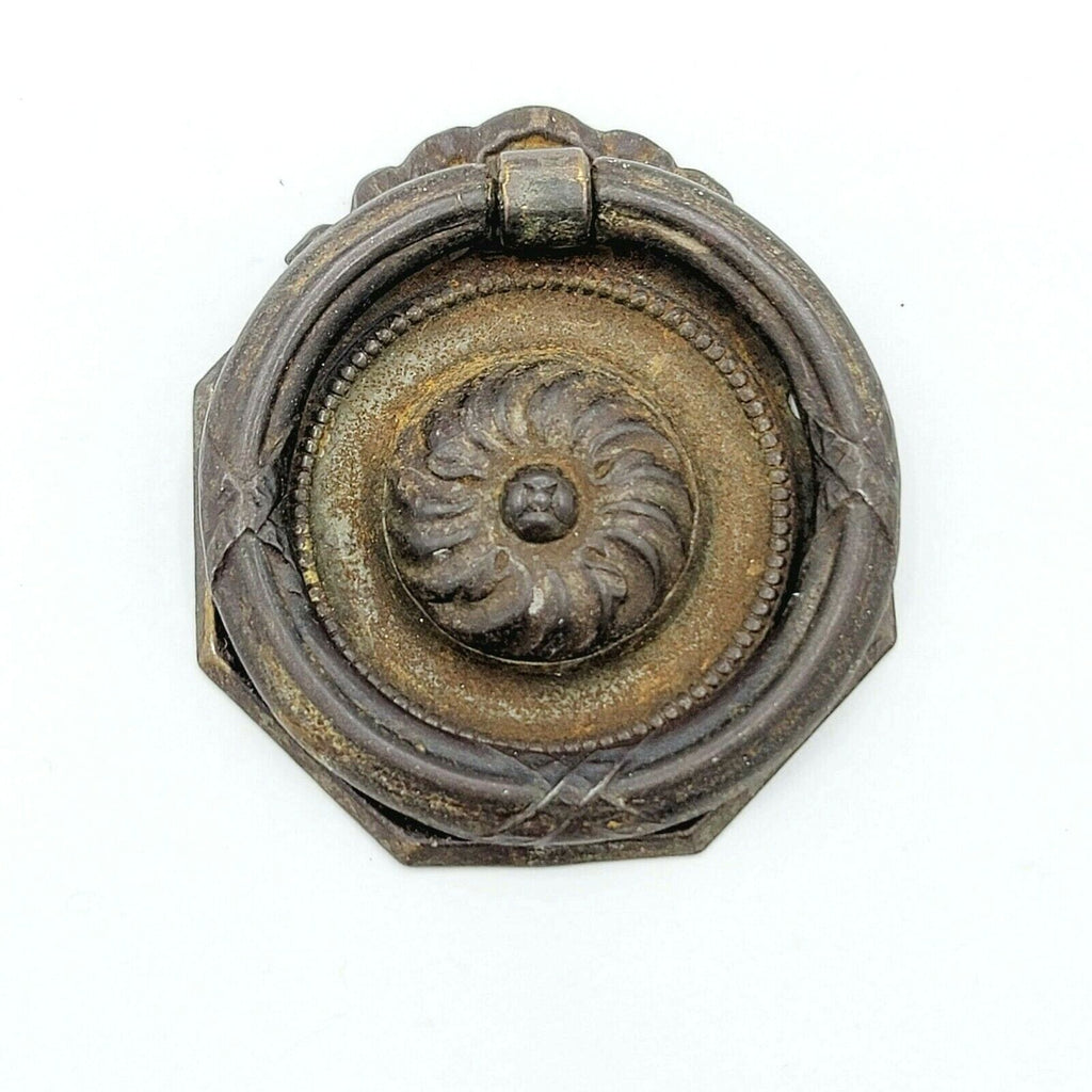 Vintage Steel Drawer Pull Handle Salvage Hardware SINGLE ONLY 1 3/4" x 2"