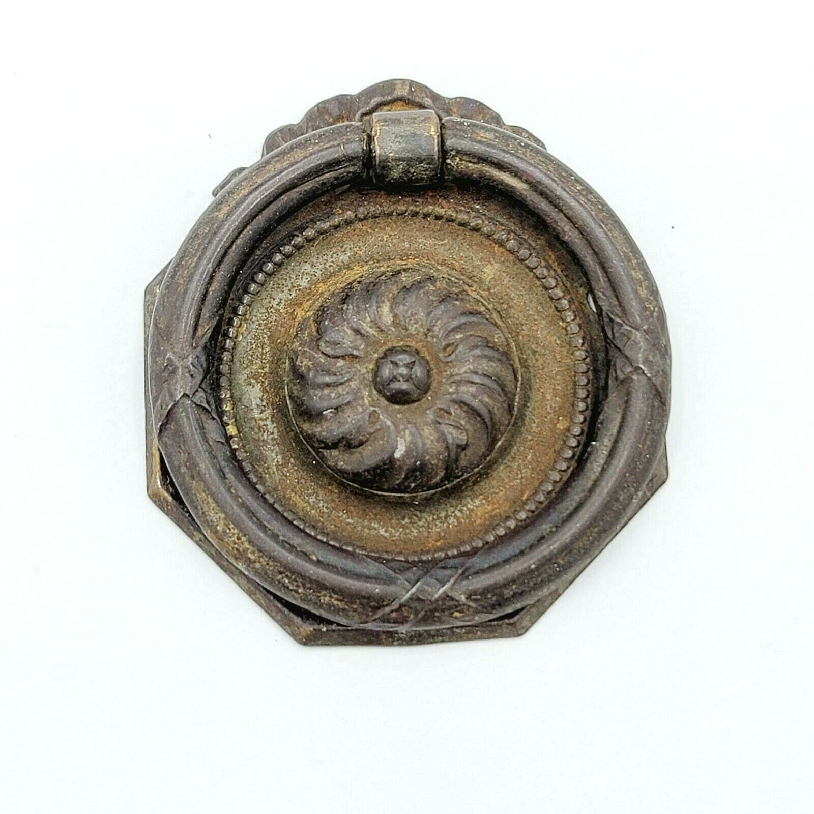 Vintage Steel Drawer Pull Handle Salvage Hardware SINGLE ONLY 1 3/4" x 2"