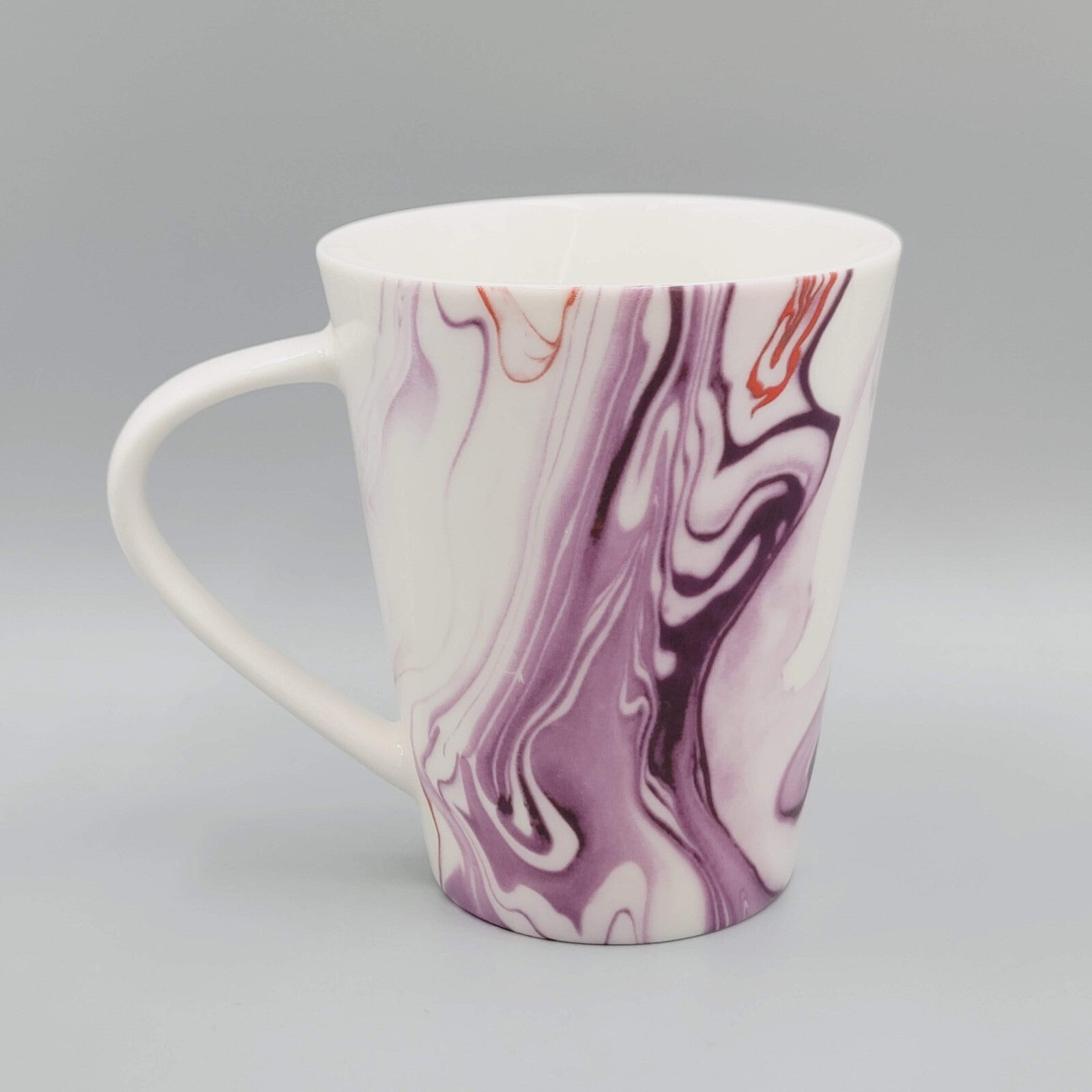 Starbucks Teavana 12 Oz Ceramic Mug Cup Purple Red Swirl 2015 - Excellent cond