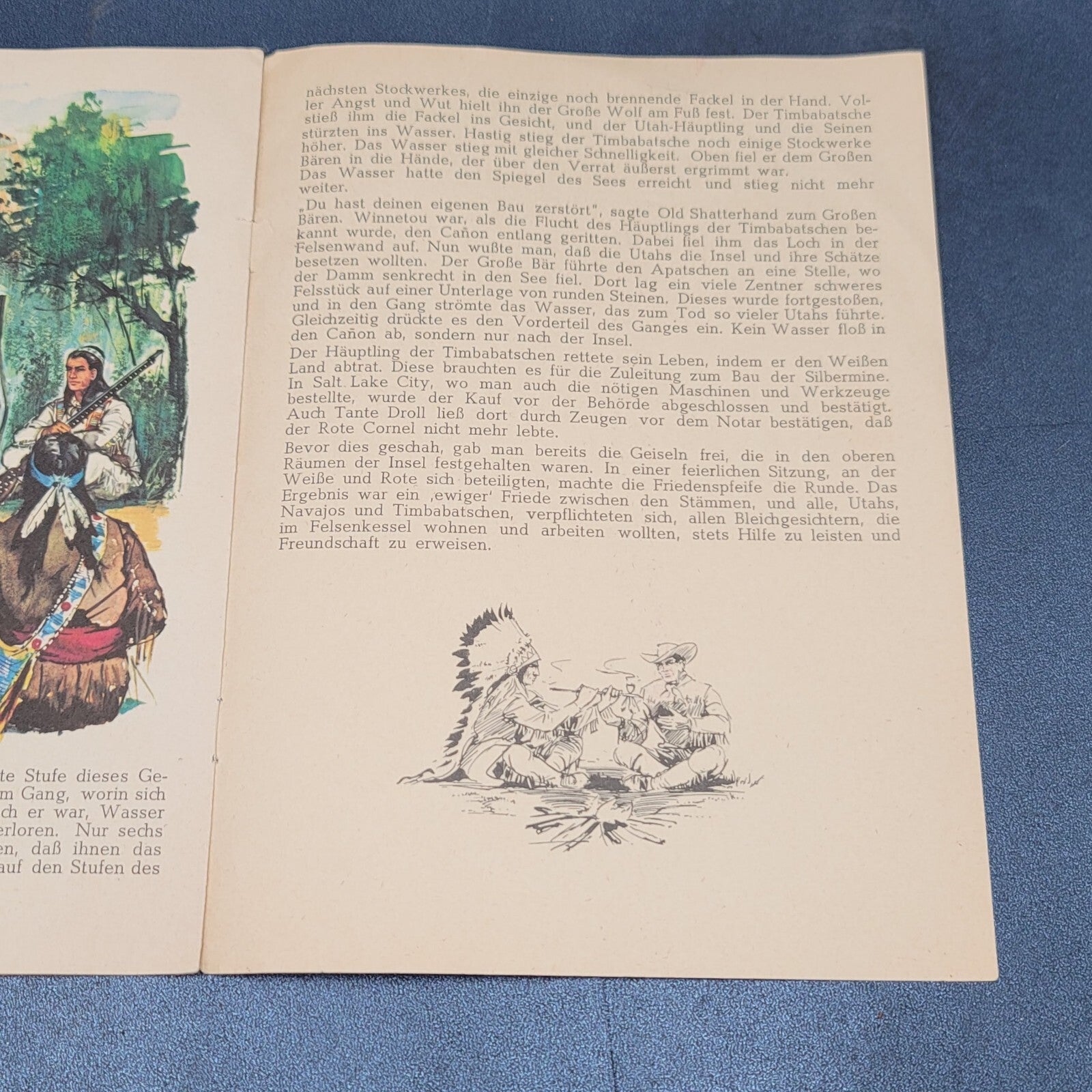 The Treasure Of Silver Lake by Karl May in Germany Condensed 6 pages Illustrated