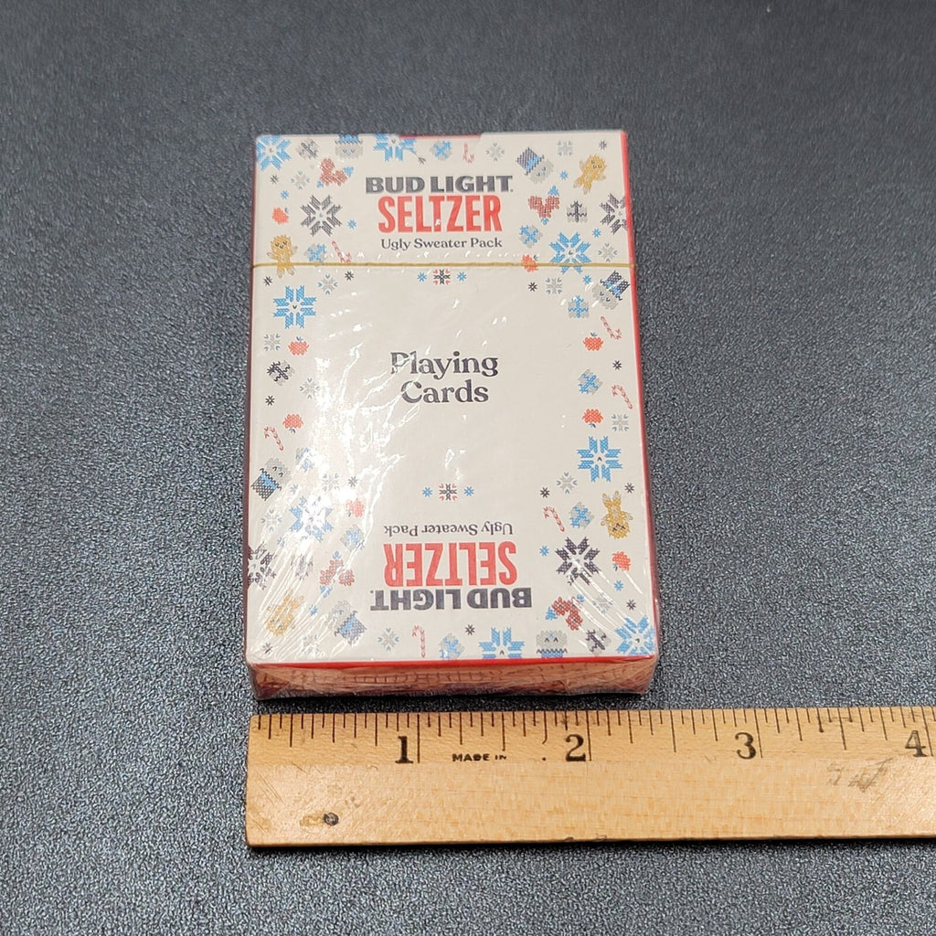 Bud Light Seltzer Playing Cards New Sealed In Package Ugly Sweater Pack