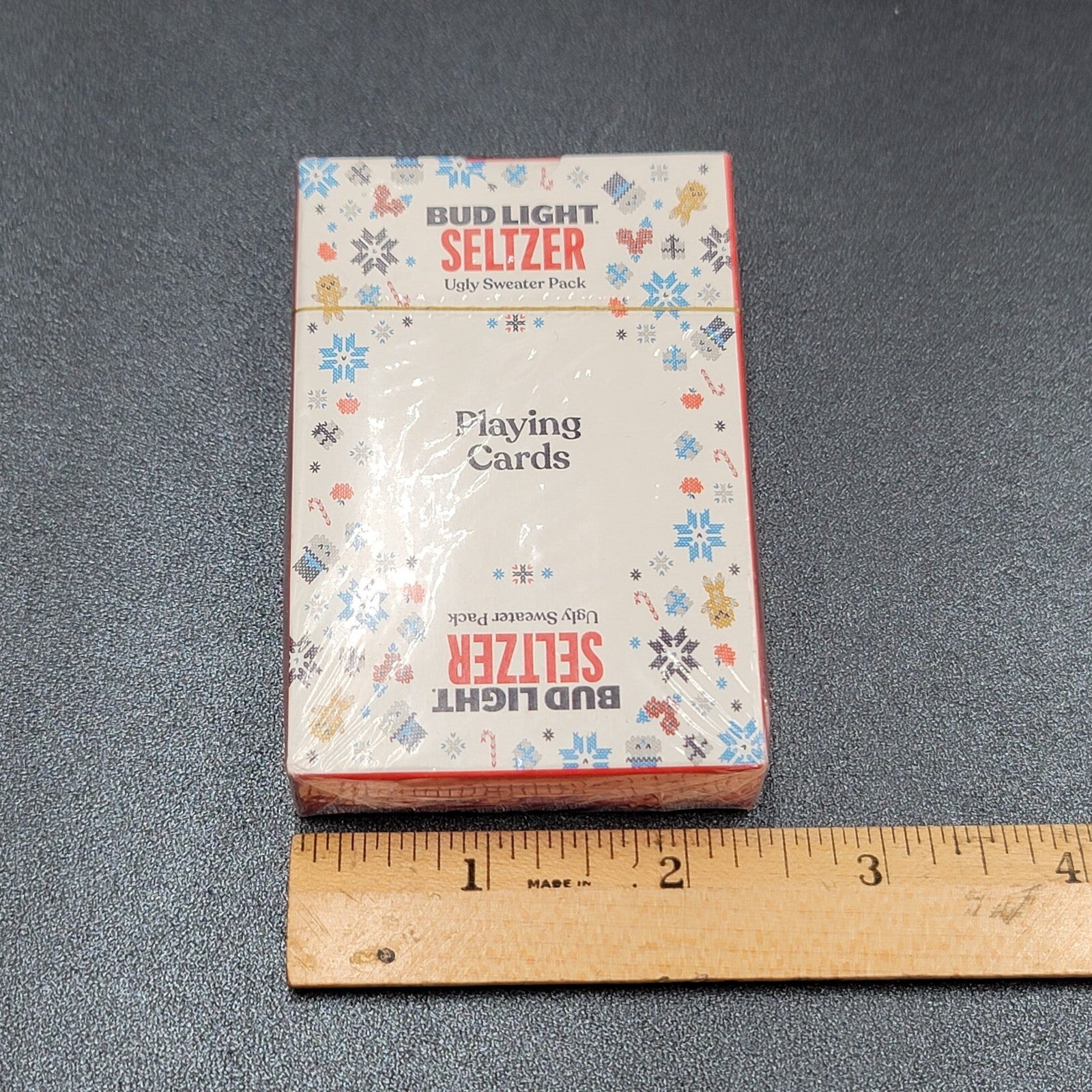 Bud Light Seltzer Playing Cards New Sealed In Package Ugly Sweater Pack