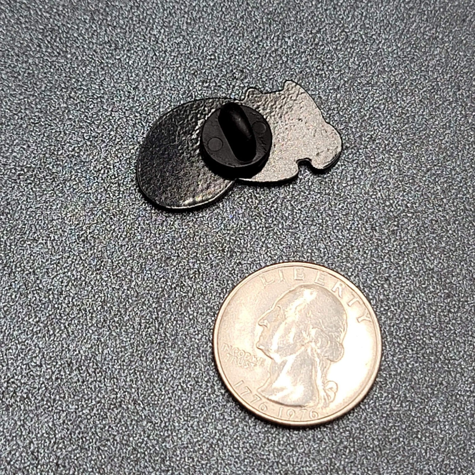 Black Cat Enamel Lapel Hat Pin Good Days start with Cat and Coffee 1 1/8"