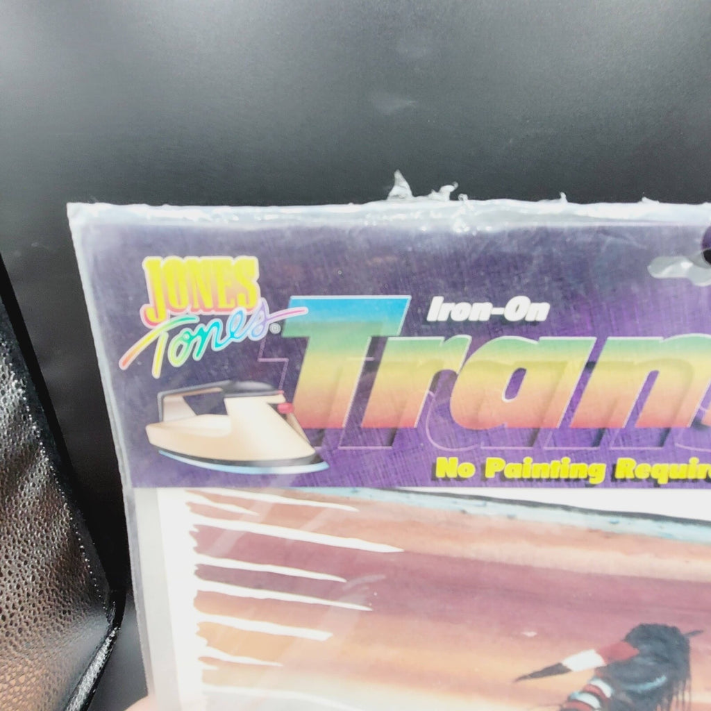 Jones Tones Color Iron on Transfers Looking Back Native American on Horse