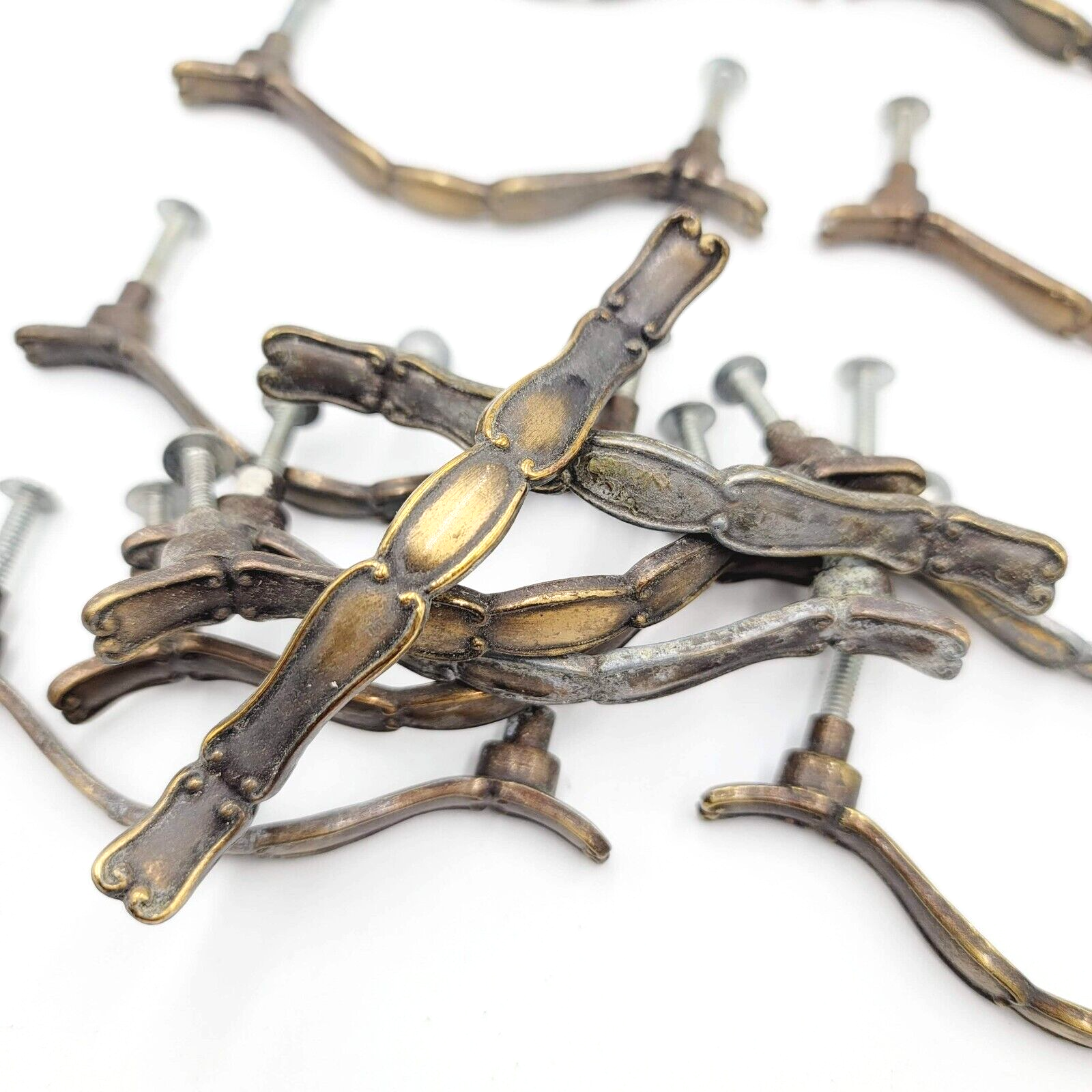 Vintage Lot of 17 Drawer Handles Cabinet Pull Allison 3" Salvage Hardware
