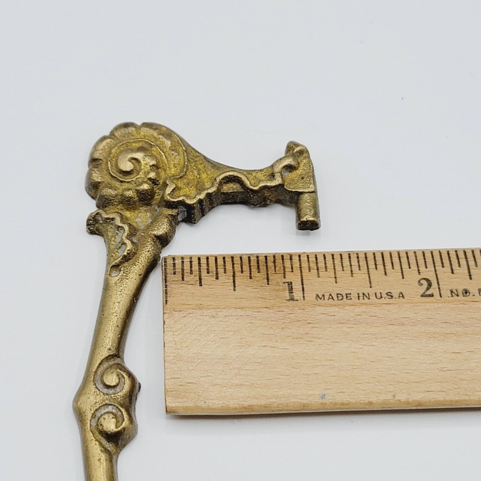 Vintage Brass Bail Pull Handle Replacement 3" Salvage Hardware   .0196