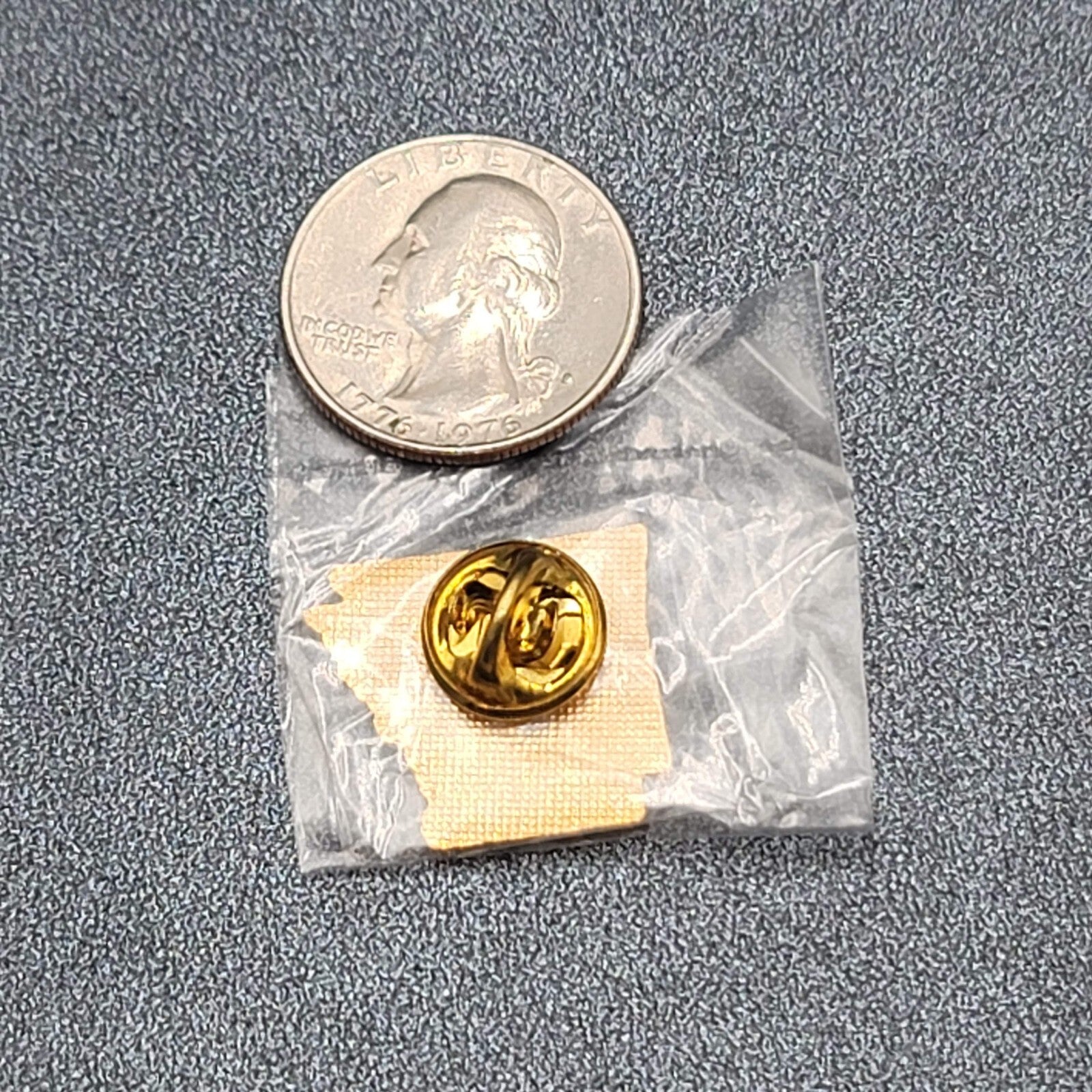 Arkansas Vintage State Coors Beer Souvenir Lapel Pin Red Enamel NOS