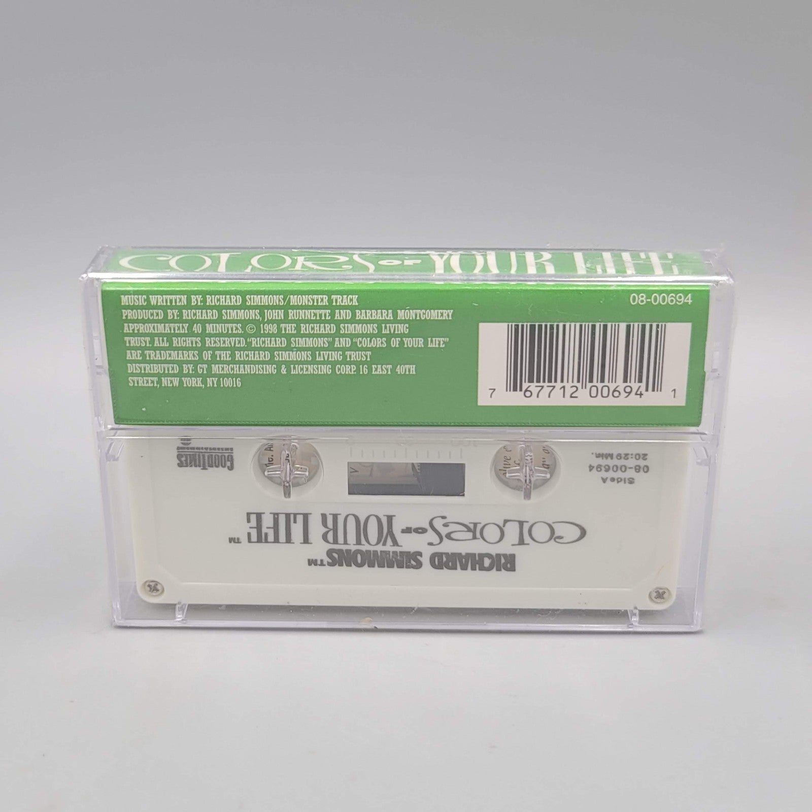 Vintage Richard Simmons Colors Of Your Life Cassette Tape 1998 Fitness Audio