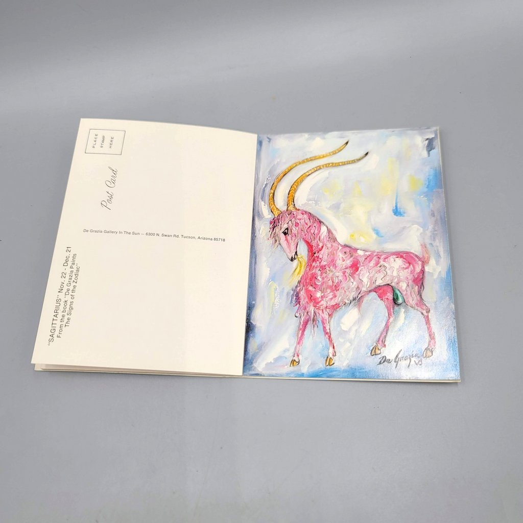 Vintage De Grazia Paints the Signs of the Zodiac Postcard Set