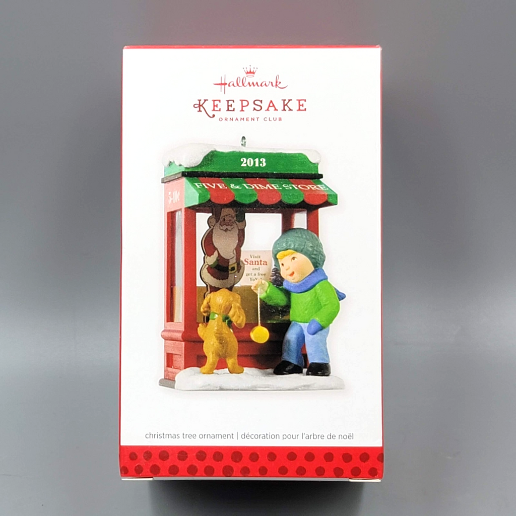 2013 Hallmark Christmas Window Ornament 11th In Series Boy Dog  Five Dime Store