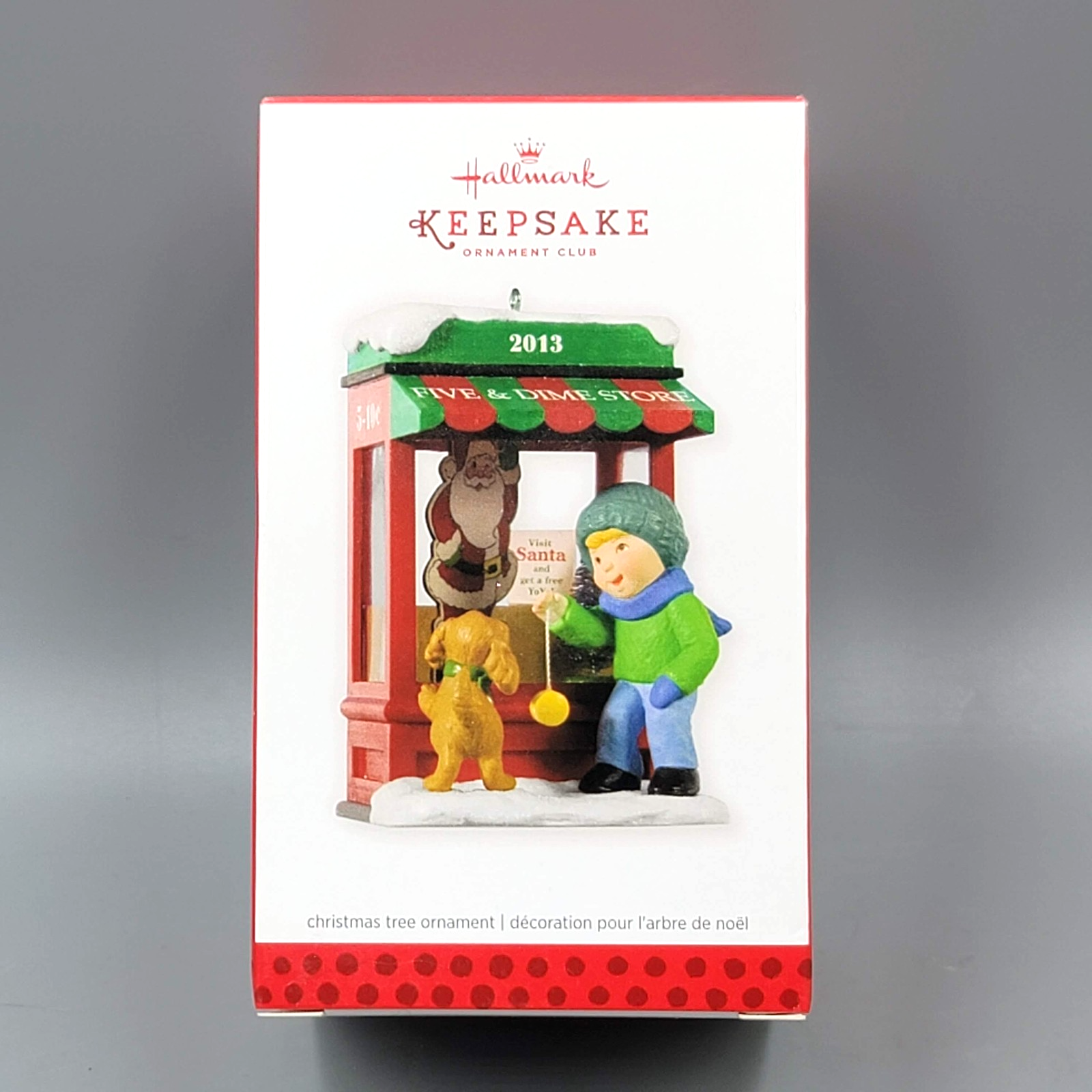 2013 Hallmark Christmas Window Ornament 11th In Series Boy Dog  Five Dime Store
