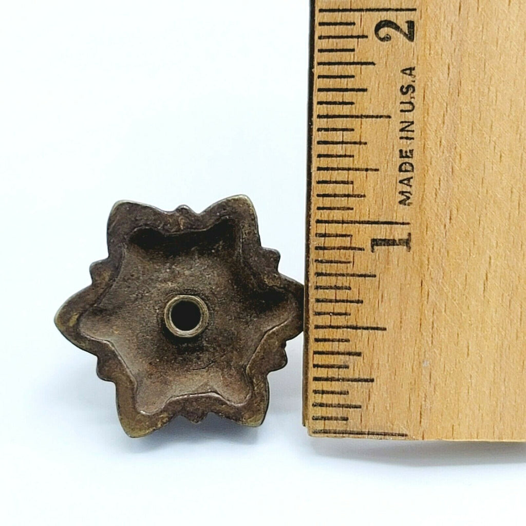 Brass Rosette For Drop Bail Pull Repair SINGLE Salvage Drawer Hardware Reclaim