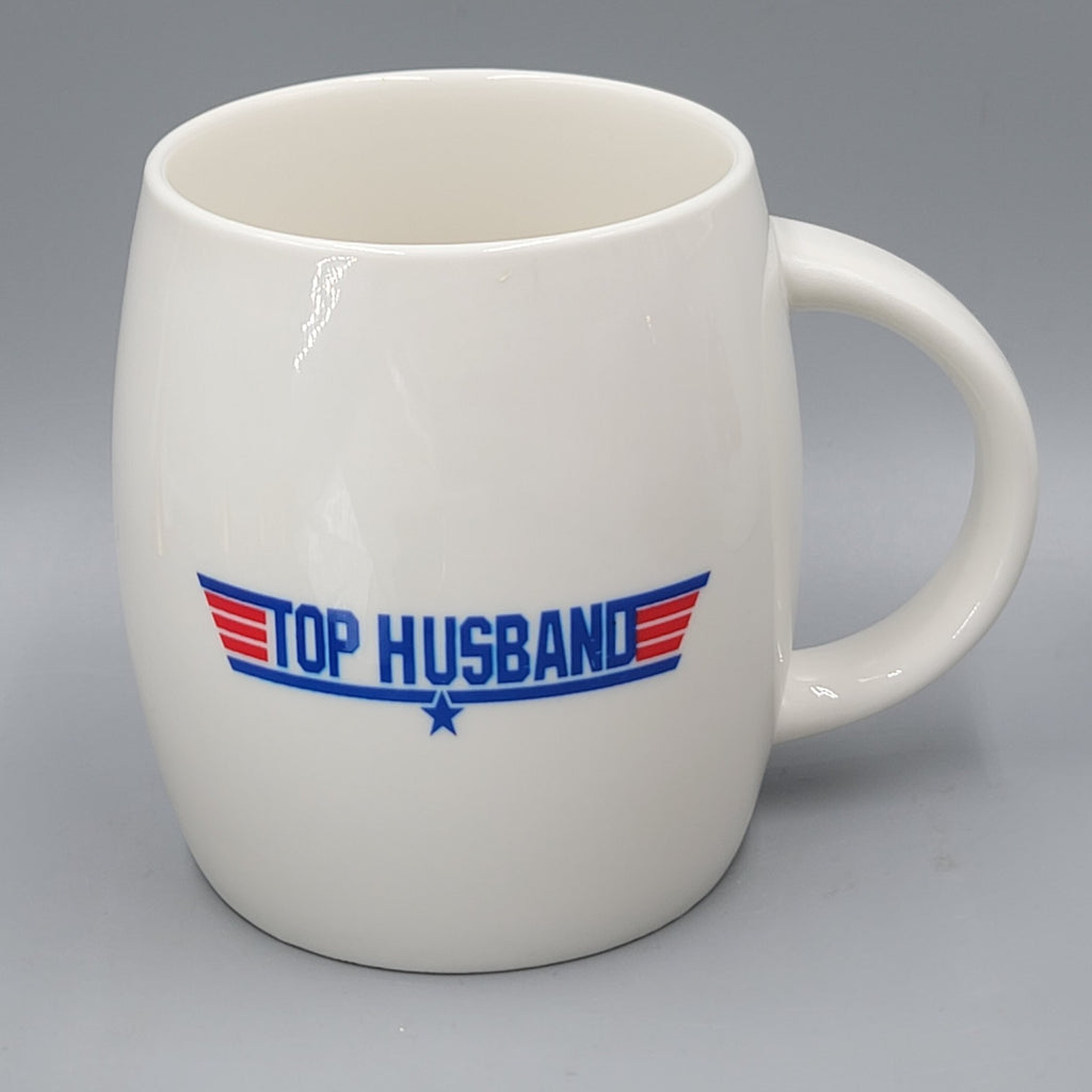 Top Husband Coffee Mug Top Gun White Ceramic Cup